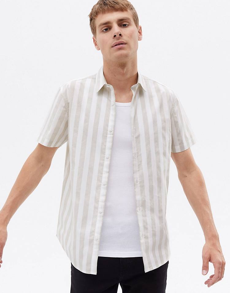 New Look stripe shirt in blue